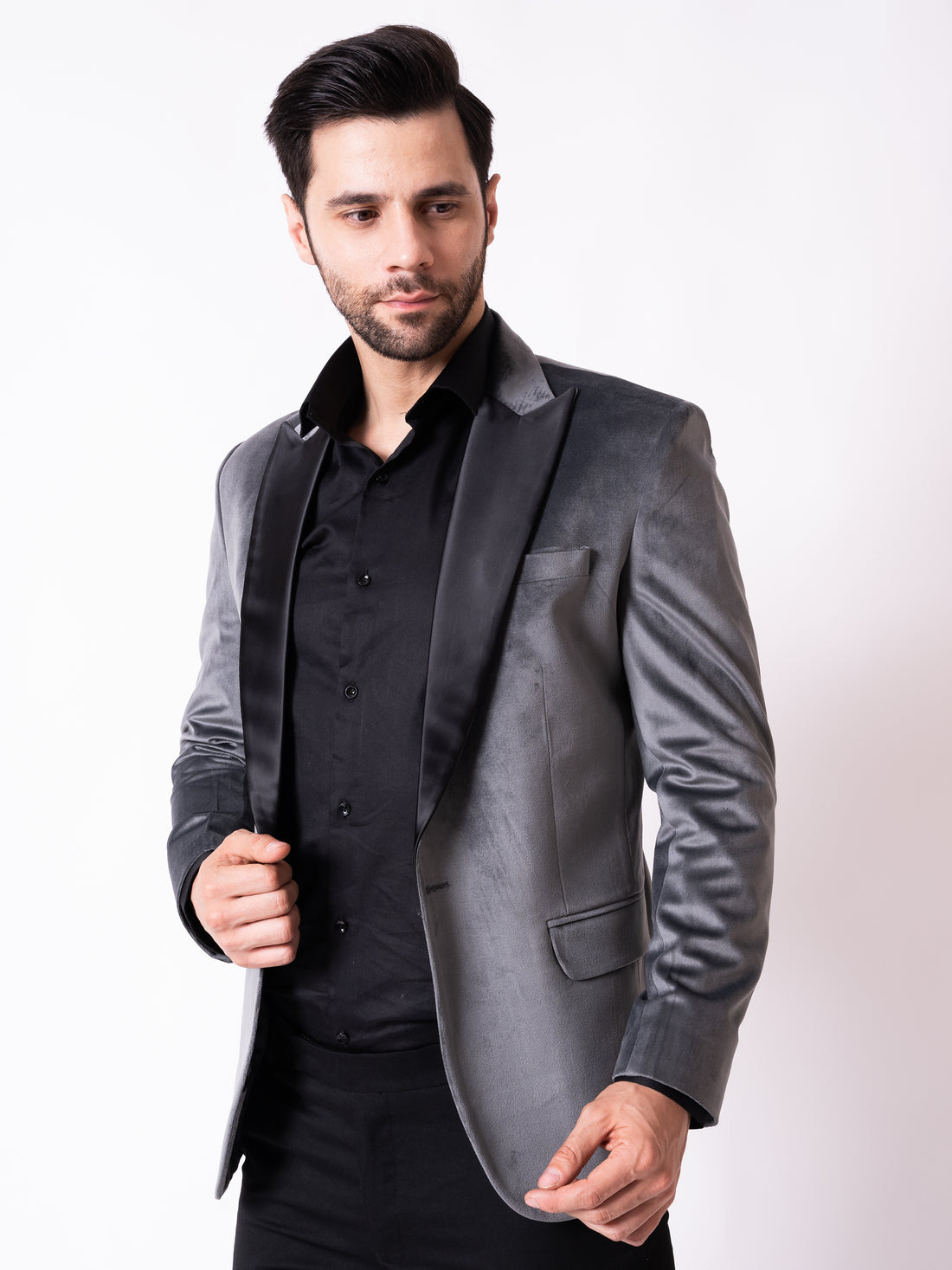 MEN'S TUXEDO BLAZER ( BLUE )