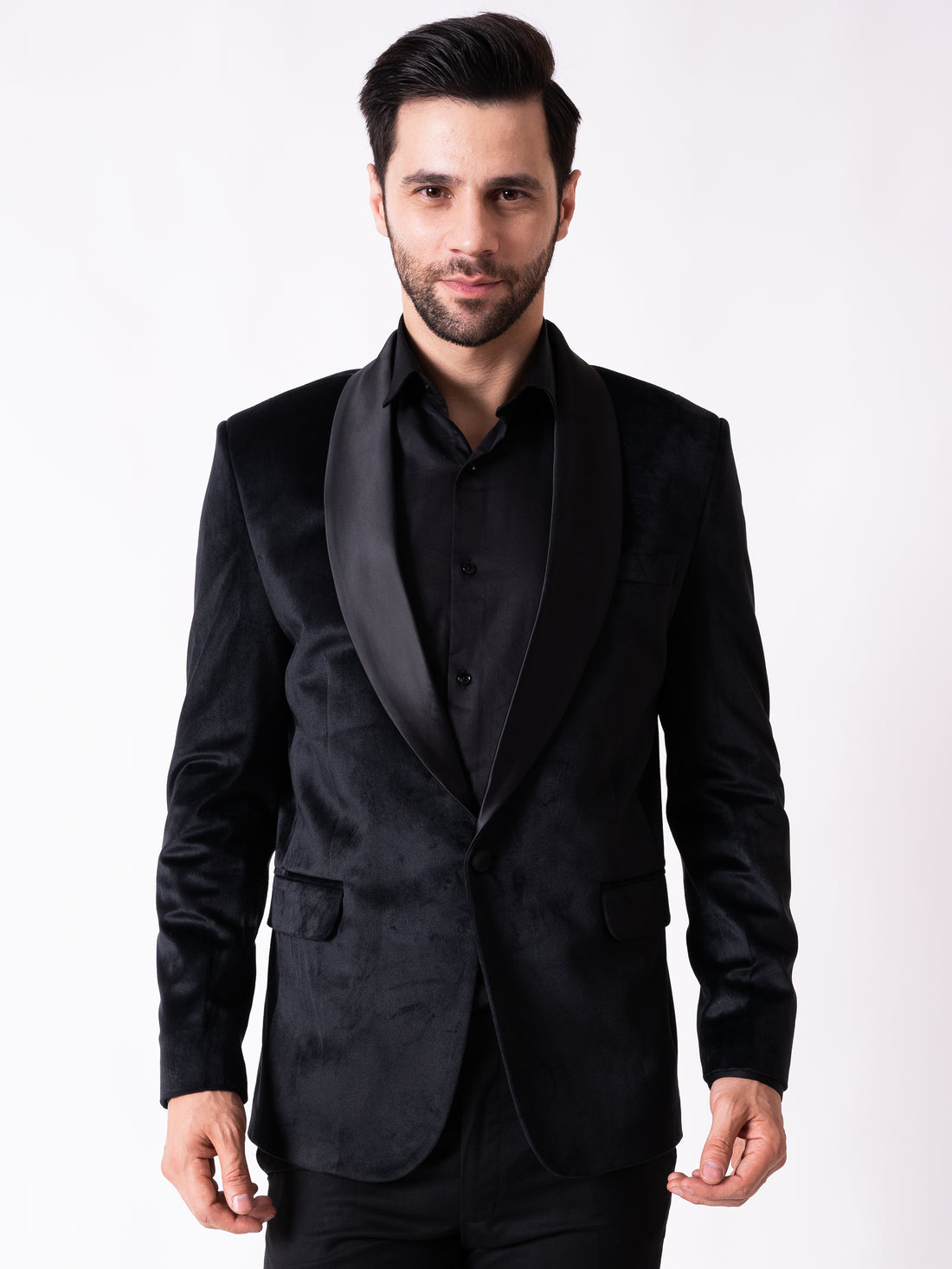 MEN'S TUXEDO BLAZER ( BLACK )