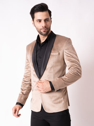 MEN'S TUXEDO BLAZER ( CREAM )