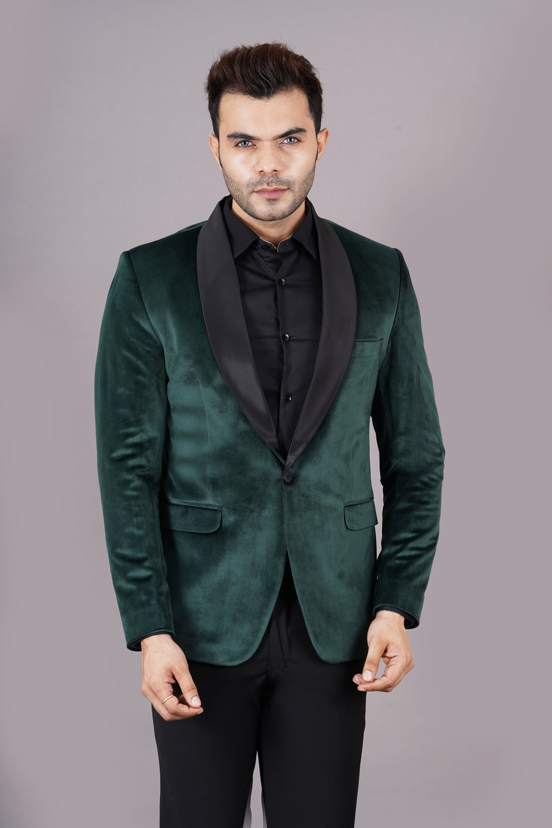 MEN'S TUXEDO BLAZER ( GREEN )